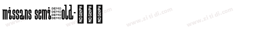 missans semibold字体转换